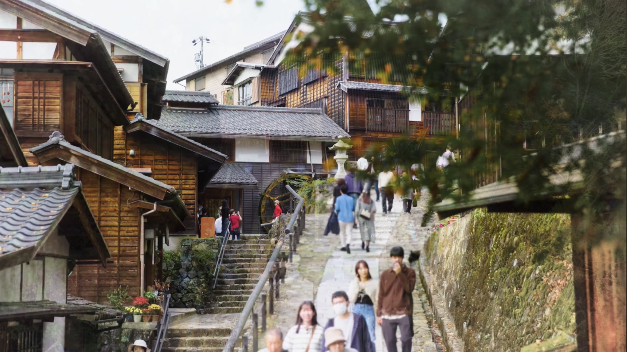 中山道・馬籠宿の石畳